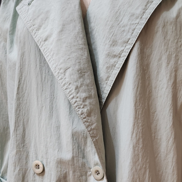 Vintage Trench Coat Leaf Green - Picture 5 of 11